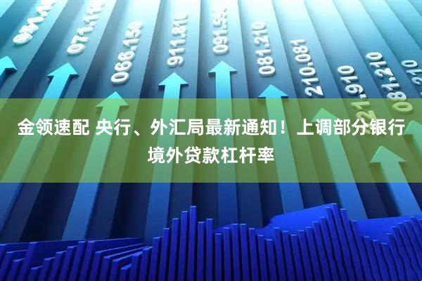金领速配 央行、外汇局最新通知！上调部分银行境外贷款杠杆率