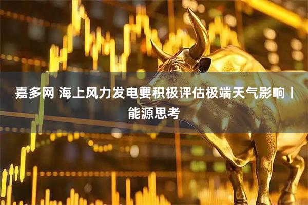 嘉多网 海上风力发电要积极评估极端天气影响丨能源思考